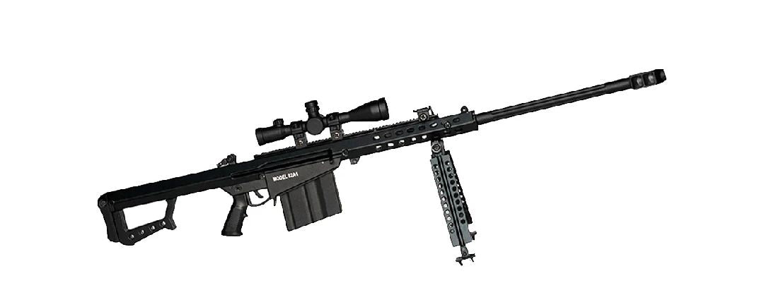 GOA50-BLACK 1/3 Scale Die Cast .50 Cal M82A1 Model, Black