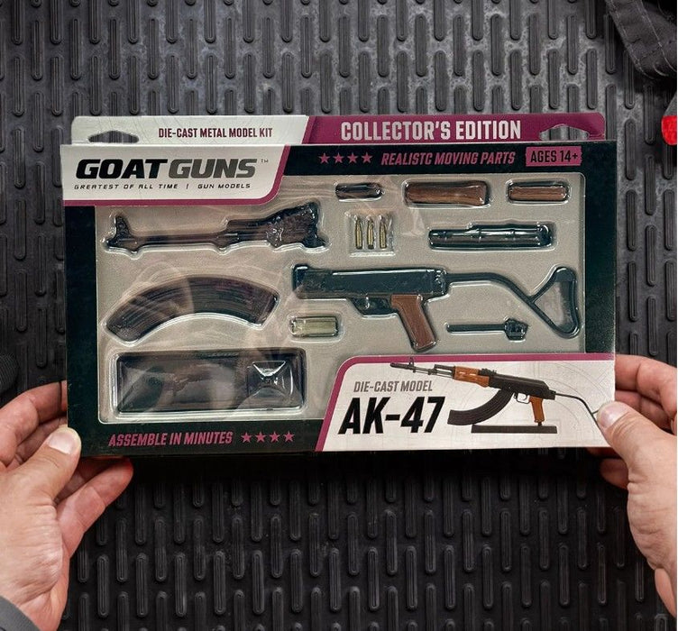 GOAAK-WIRE-BLACK GoatGuns AK47 Wirestock Metal Diecast Kit
