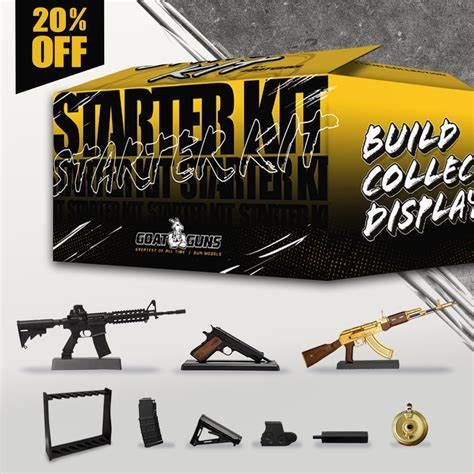 GOAKIT-STARTER GoatGuns Starter Pack. Includes 3 Guns, 1 Rack, 5 Attachments