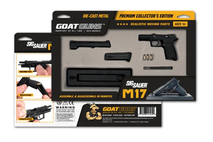 GOAM17-BLACK GoatGuns 1/2.5 SIG Sauer M17 Metal Diecast Model Kit - Black