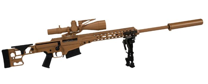 GOAMK22-TAN 1/4 Scale Die Cast Barrett MK22 Model, Tan
