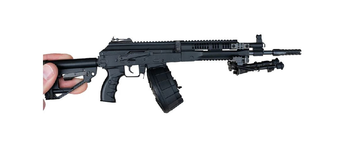 GOARPK-BLACK 1/3 Scale Die Cast RPK-16 LMG Model, Black