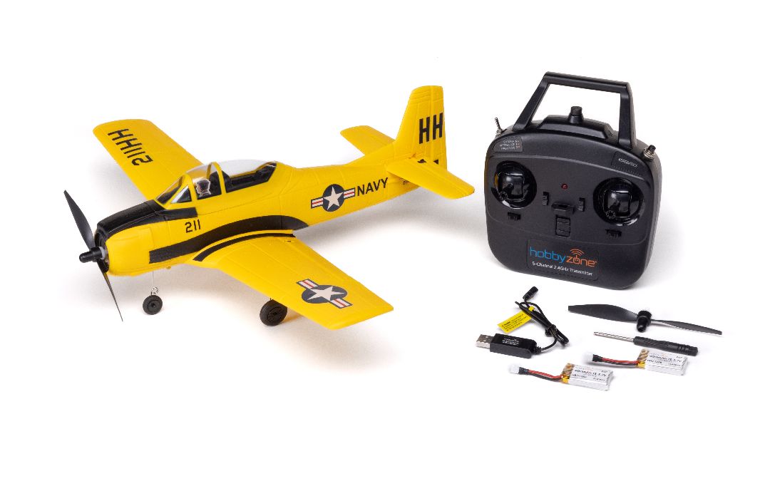 HBZ-1228 HobbyZone T-28 Trojan 450mm RTF with SAFE (FOR A EXTRA BATTERY PLEASE ORDER (FOR A EXTRA BATTERY PLEASE ORDER HBZ-1266)