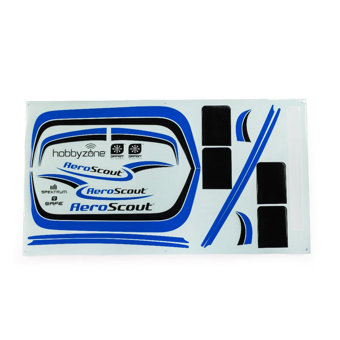 HBZ-4027 HobbyZone AeroScout Blue Decal Sheet