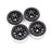 HDTCW03014A Hobby Details 1.9" AL Triangle-Round Beadlock Wheels - Black (4)
