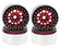HDTCW03015B Hobby Details 1.9" AL Big-Small Round Beadlock Wheels - Red (4)