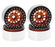 HDTCW03015E Hobby Details 1.9" AL Big-Small Round Beadlock Wheels -Orange(4)