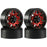 HDTCW03017B Hobby Details 1.9" AL Quality-Anger Beadlock Wheels-Blk/Red(4)