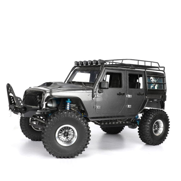 HDTCW03019C Hobby Details 1.9", 10mm offset, Alum Beadlock Whl Rim-Black(4)