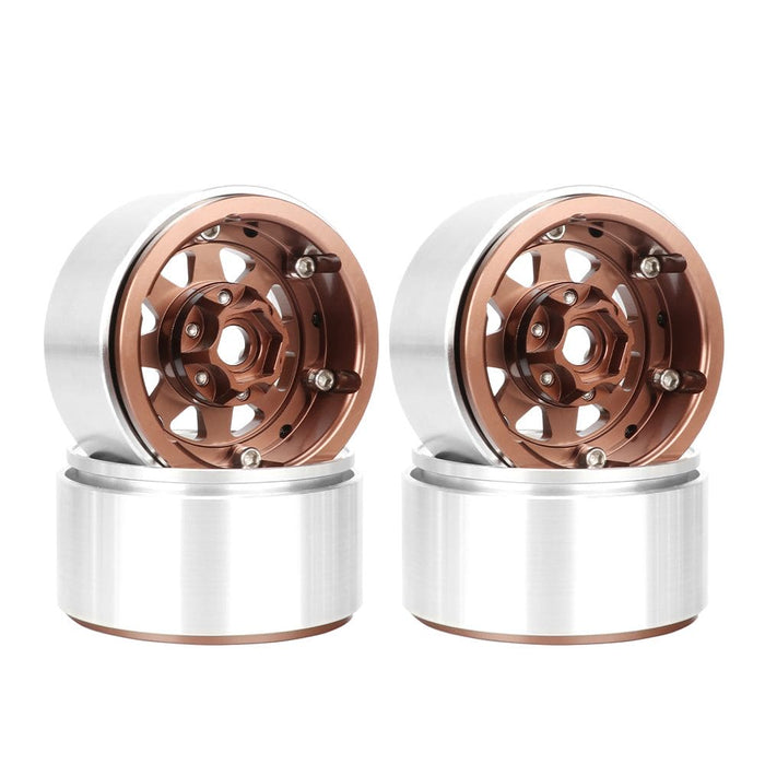HDTCW03020B Hobby Details 1.9", 10mm offset, Alum Beadlock Rim-Copper(4)