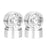 HDTCW03021A Hobby Details 1.9", 10mm offset, Alum Beadlock Rim-Silver(4)