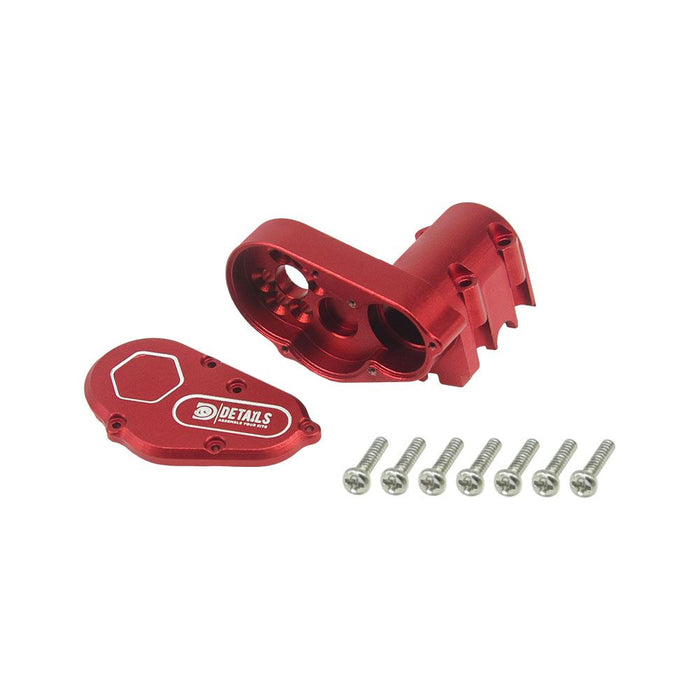 HDTSCX30-01R Hobby Details SCX30 Aluminum Gear Box with Cover - Red
