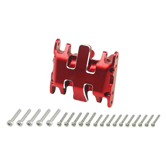 HDTSCX30-02R Hobby Details SCX30 Aluminum Skid Plate - Red