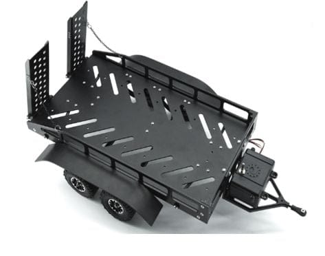 HDTTL01003A Hobby Details 1/16 to 1/18 Trailer with LED Lights - Black