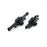 HDTTRX4M027A Hobby Details Traxxas 1/18 TRX-4M AL Fr & Rr Axle Set-Black (2)