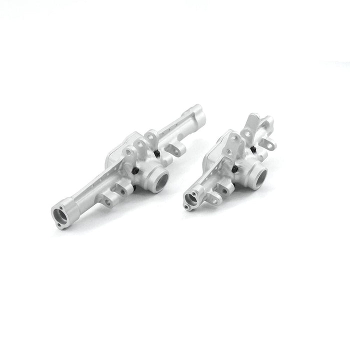 HDTTRX4M027B Hobby Details Traxxas 1/18 TRX-4M AL Fr & Rr Axle Set-Silver (2)