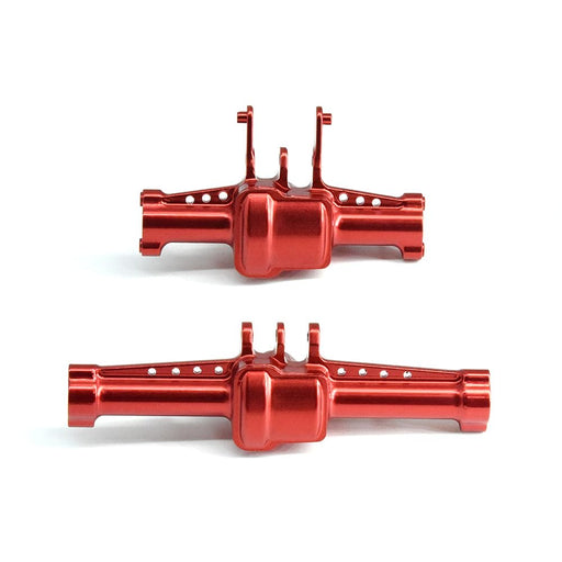 HDTTRX4M027C Hobby Details Traxxas 1/18 TRX-4M AL Fr & Rr Axle Set-Red (2)