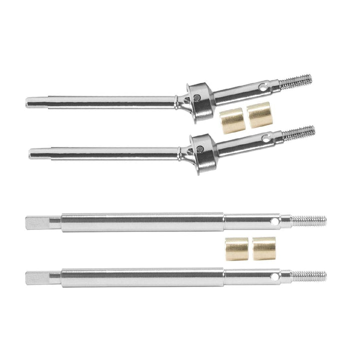 HDTTRX4M056 Hobby Details 1/18 TRX-4M Stainless Steel Front & Rear CVD (4)