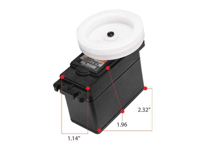 HIT33785S Hitec HS-785HB 3.5 Turn Winch, Karbonite, Dual BB Servo