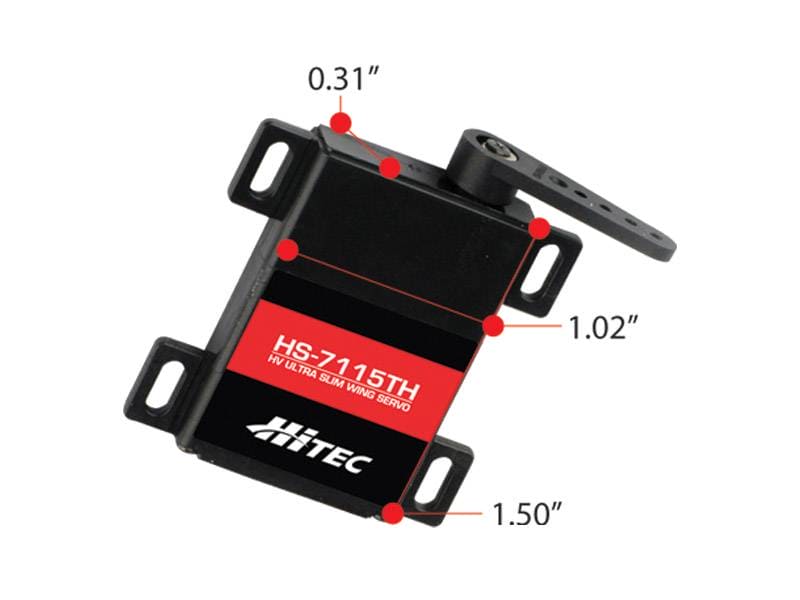 HIT37115S Hitec HS-7115TH Digital, HV Ultra Premium Slim Wing Servo