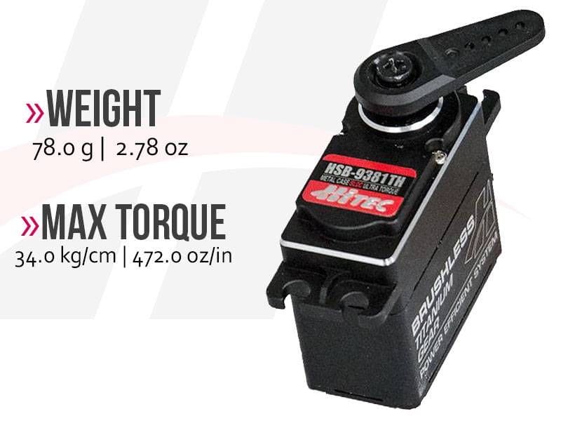 HIT39384S Hitec HSB-9381TH Full Metal Case, Ultra Torque, Brushless Servo