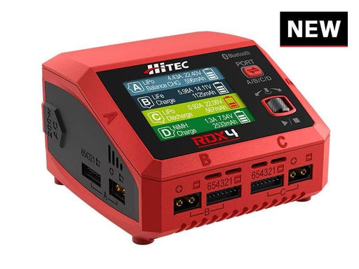 HIT44354 Hitec RDX4 4 Port AC/DC Charger