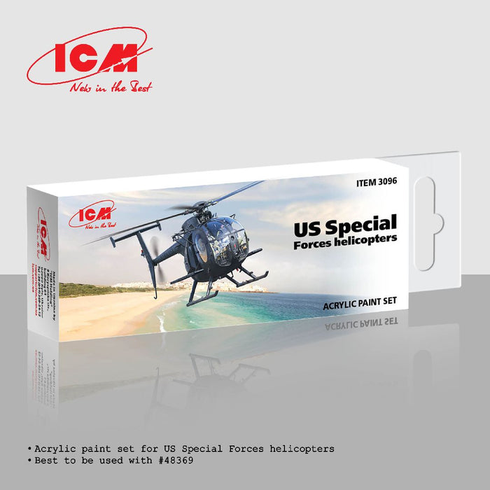 ICM3096 ICM Acrylic Paint Set US Special Forces helicopters (6 colours)