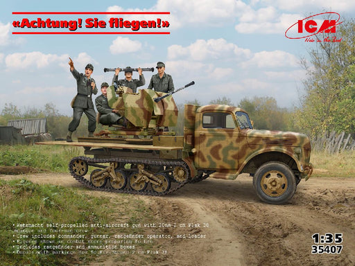 ICM35407 ICM 1/35 "Achtung! Sie fliegen!" Sd.Kfz.3b with crew