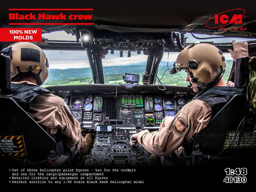 ICM48130 ICM Black Hawk crew (3 figures) (100% new moulds)