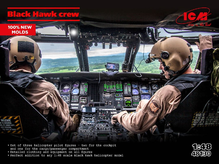 ICM48130 ICM Black Hawk crew (3 figures) (100% new moulds)