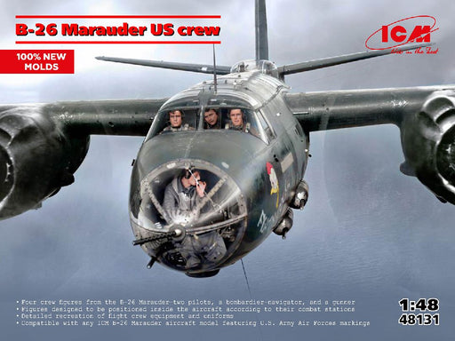 ICM48131 ICM 1/48 B-26 Marauder US crew (4 figures) (100% new moulds)