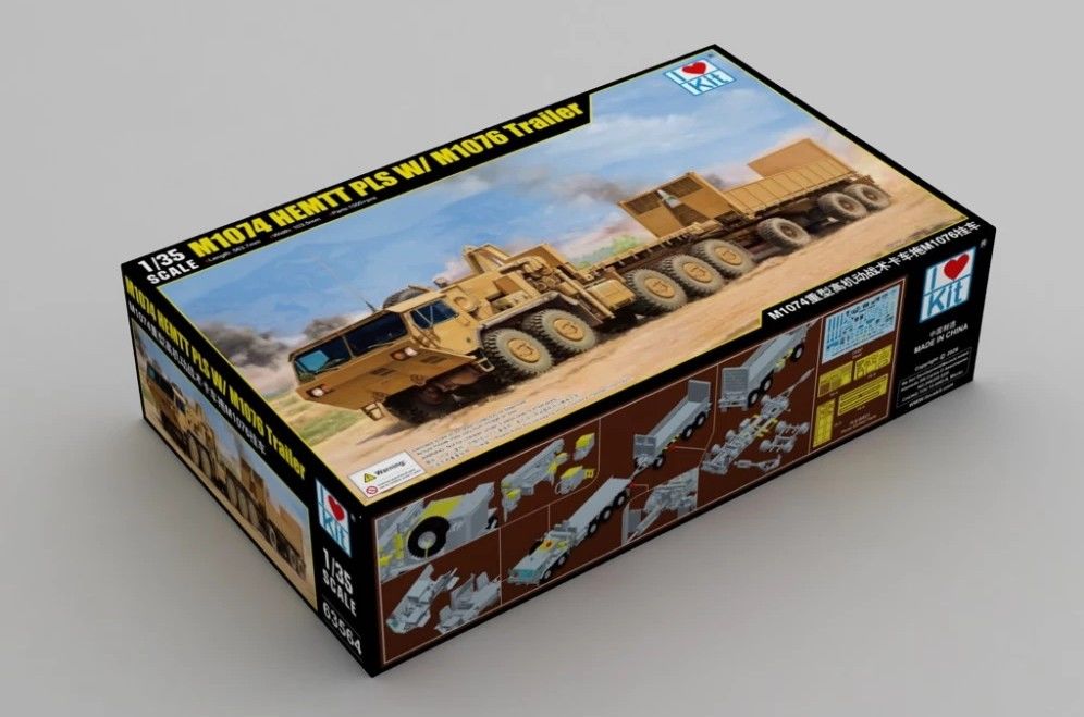 ILK63564 I Love Kit 1:35 M1074 HEMTT PLS W/ M1076 Trailer