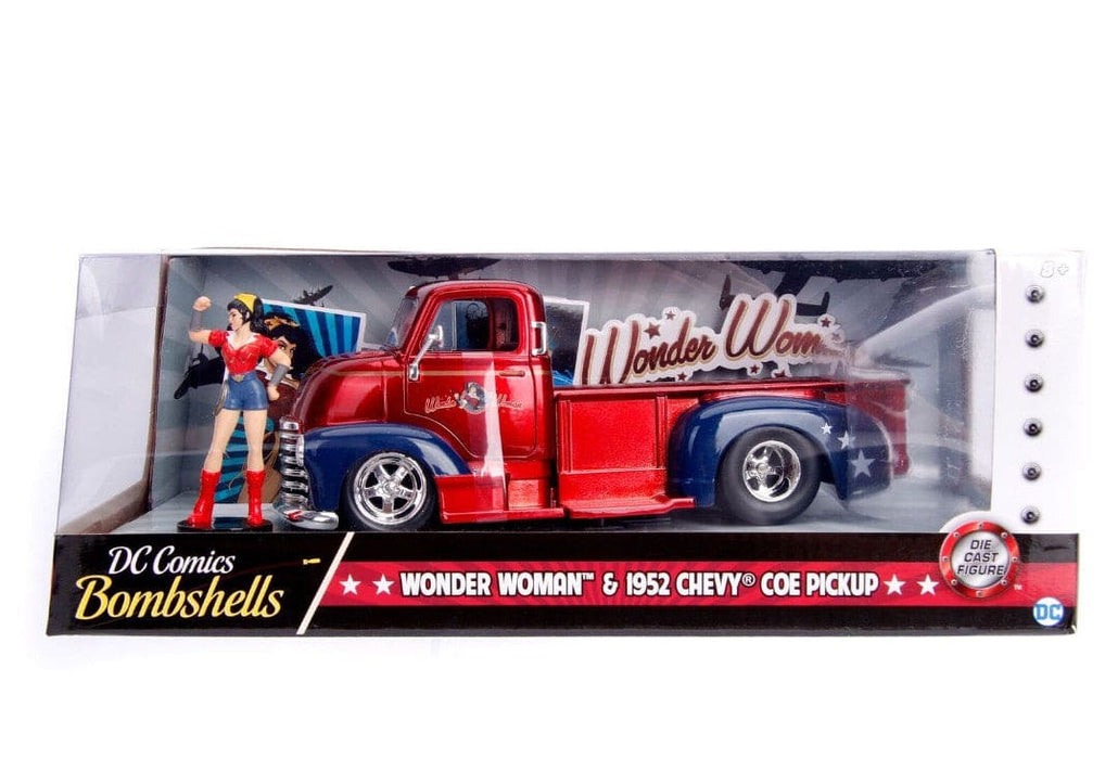 JAD30453 Jada 1/24 "DC Comics Bombshells" 1952 Chevy COE Pickup w/ figure