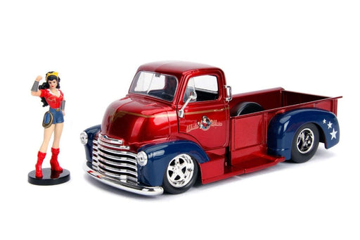 JAD30453 Jada 1/24 "DC Comics Bombshells" 1952 Chevy COE Pickup w/ figure