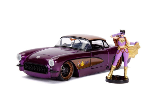 JAD30457 Jada 1/24 "DC Comics Bombshells" 1957 Chevy Corvette w/ Batgirl