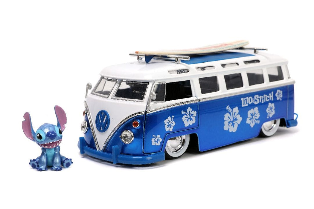 JAD31992 Jada 1/24 "Hollywood Rides" 1962 VW Bus with Lilo & Stitch