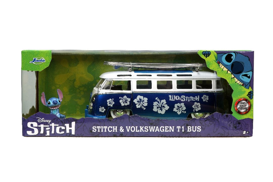 JAD31992 Jada 1/24 "Hollywood Rides" 1962 VW Bus with Lilo & Stitch