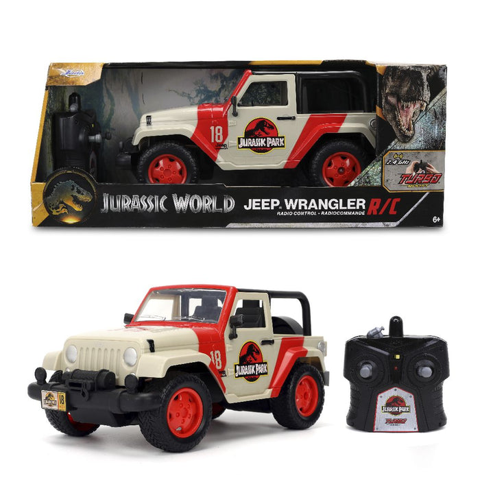 JAD32132 Jada 1/16 HWR R/C - Jurassic World Jeep Wrangler