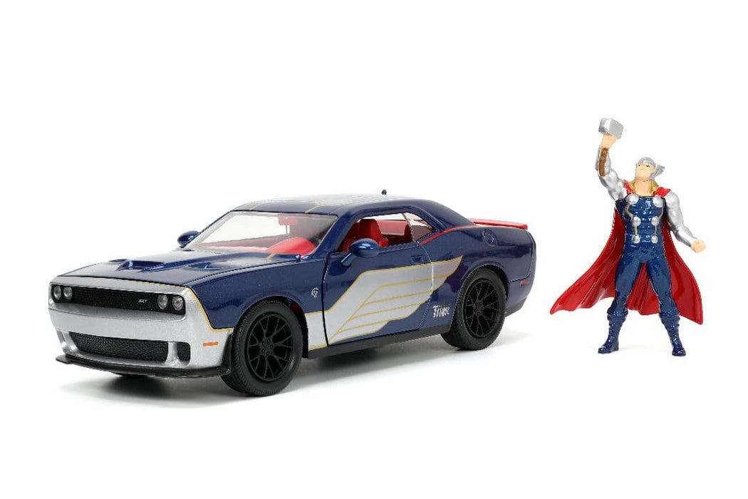 JAD32186 Jada 1/24 "Hollywood Rides" Marvel 2015 Dodge Challenger SRT8 Hellcat with THOR