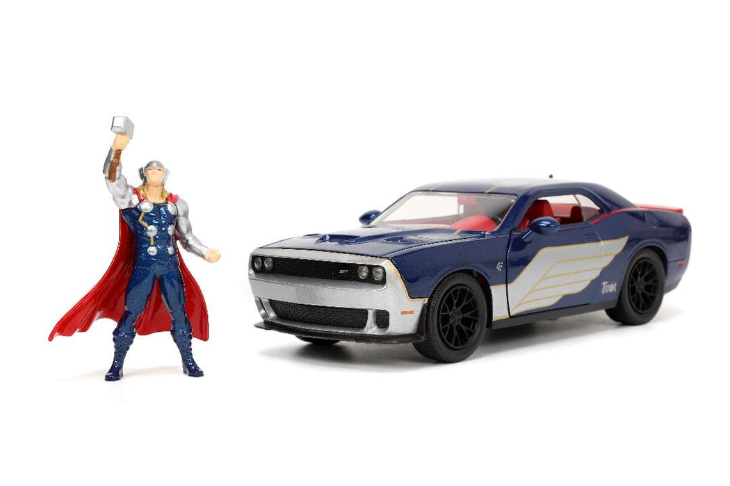 JAD32186 Jada 1/24 "Hollywood Rides" Marvel 2015 Dodge Challenger SRT8 Hellcat with THOR