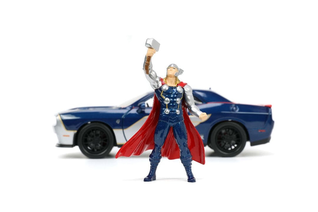 JAD32186 Jada 1/24 "Hollywood Rides" Marvel 2015 Dodge Challenger SRT8 Hellcat with THOR