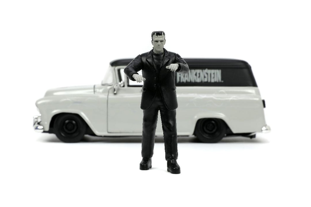 JAD32191 Jada 1/24 "Hollywood Rides" Frankenstein 1957 Chevy Sububan with Frankenstein