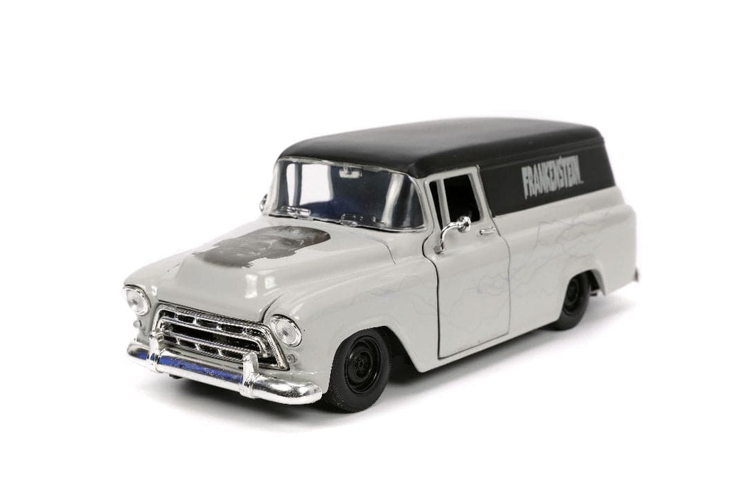 JAD32191 Jada 1/24 "Hollywood Rides" Frankenstein 1957 Chevy Sububan with Frankenstein