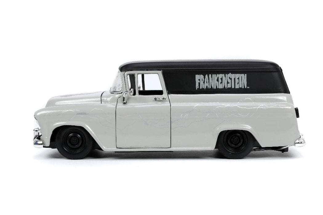 JAD32191 Jada 1/24 "Hollywood Rides" Frankenstein 1957 Chevy Sububan with Frankenstein