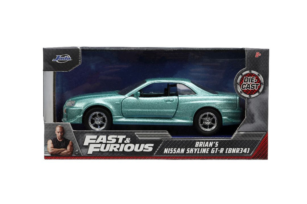 JAD32586 Jada 1/32 "Fast & Furious" BRIAN's Nissan Skyline GT-R (R34)