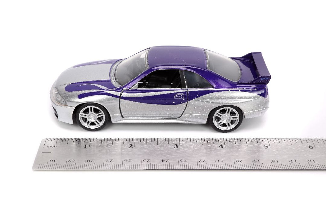 JAD32587 Jada 1/32 "Fast & Furious" 1995 Nissan Skyline GT-R (R33) Candy Silver/Purple