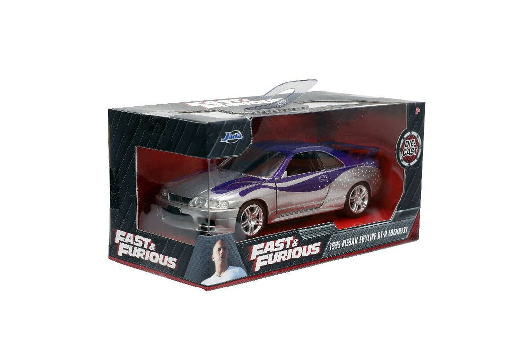 JAD32587 Jada 1/32 "Fast & Furious" 1995 Nissan Skyline GT-R (R33) Candy Silver/Purple