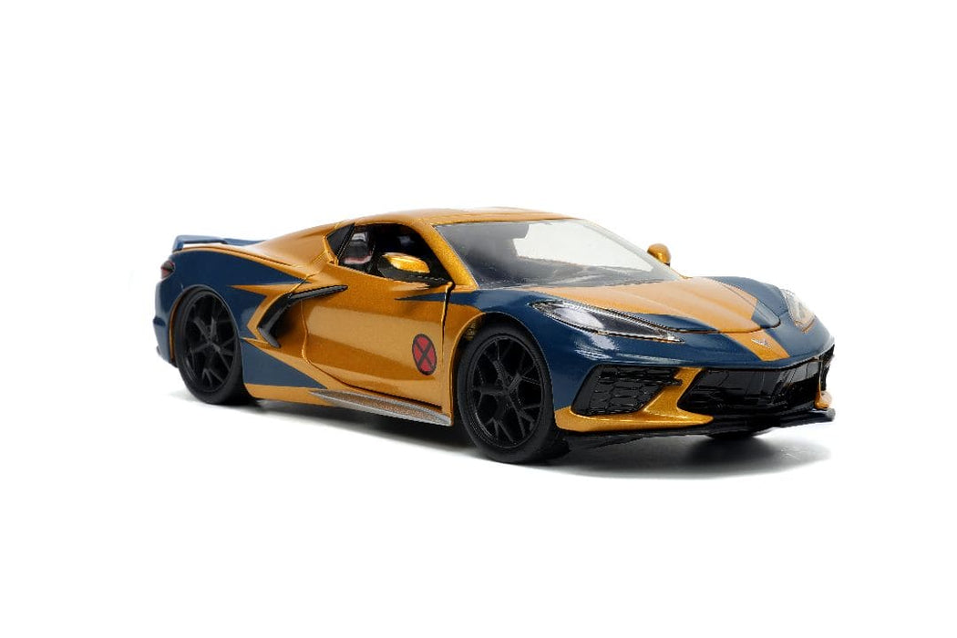 JAD33354 Jada 1/24 "Hollywood Rides" 2020 Corvette Stingray w/Wolverine