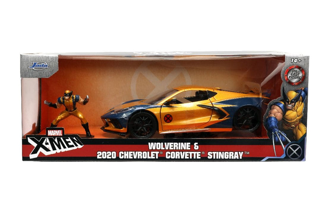 JAD33354 Jada 1/24 "Hollywood Rides" 2020 Corvette Stingray w/Wolverine