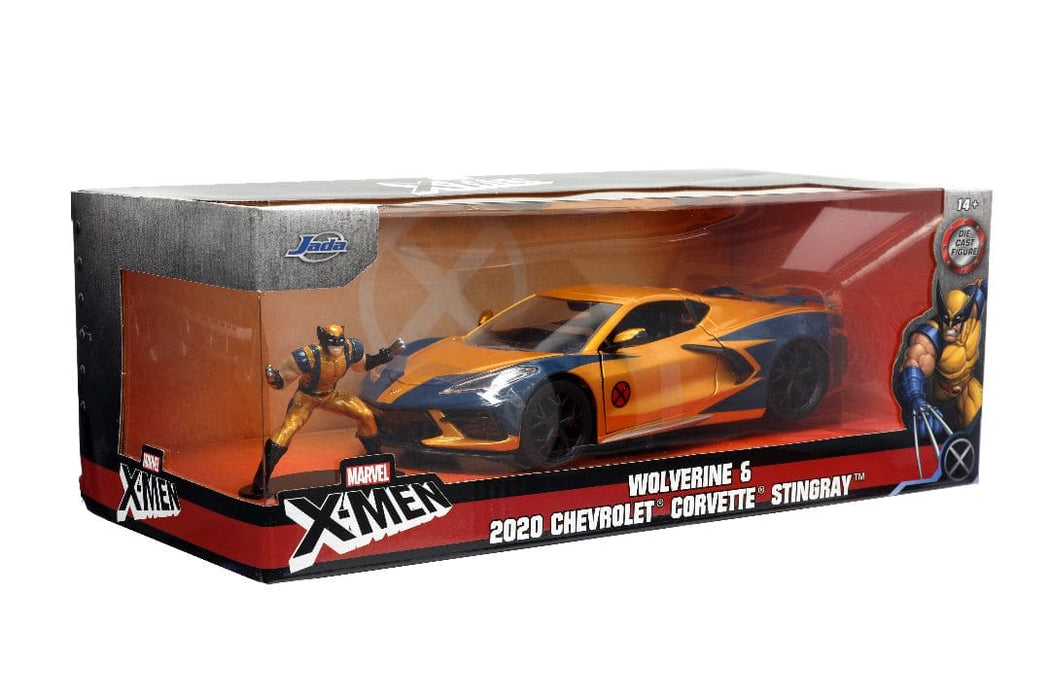 JAD33354 Jada 1/24 "Hollywood Rides" 2020 Corvette Stingray w/Wolverine